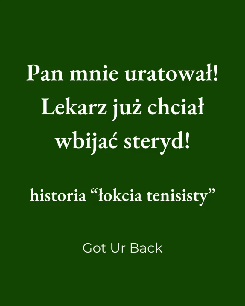łokieć tenisisty od szyi fizjoterapia katowice centrum